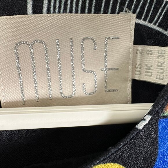 School Print Illustraded Midi Dress XS - Picture 7 of 8